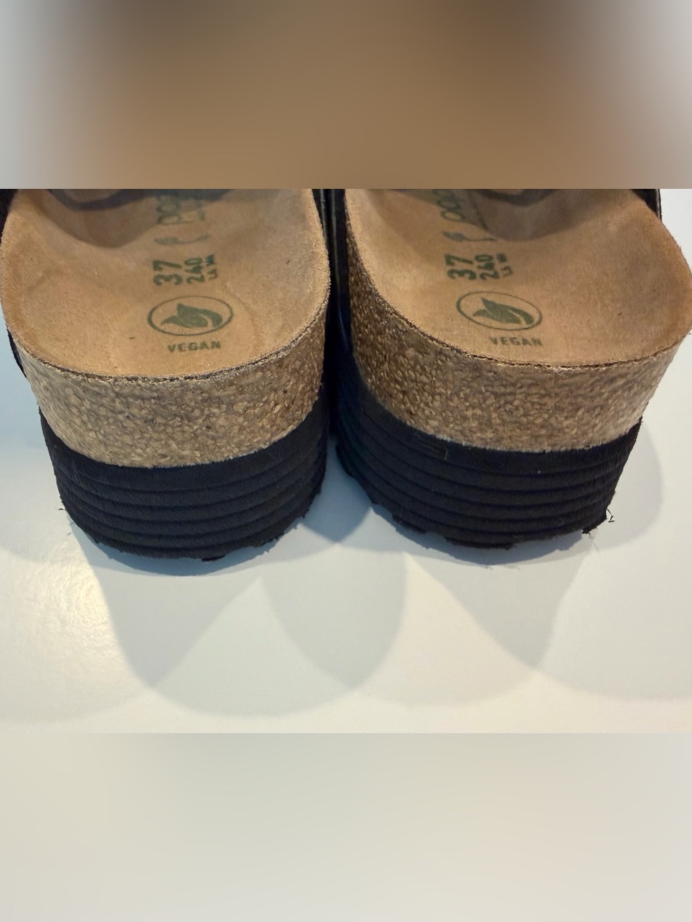 Birkenstock Papillio Arizona Grooved Platform Leopard Print Slide Sandals 37 - Picture 5 of 10